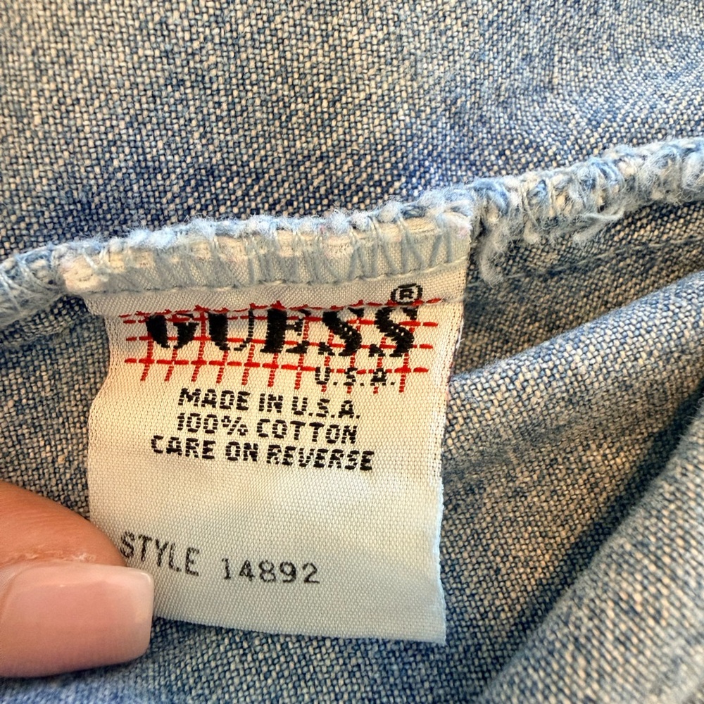 Guess Blue Denim Sleeveless Dress - Picture 7 of 10